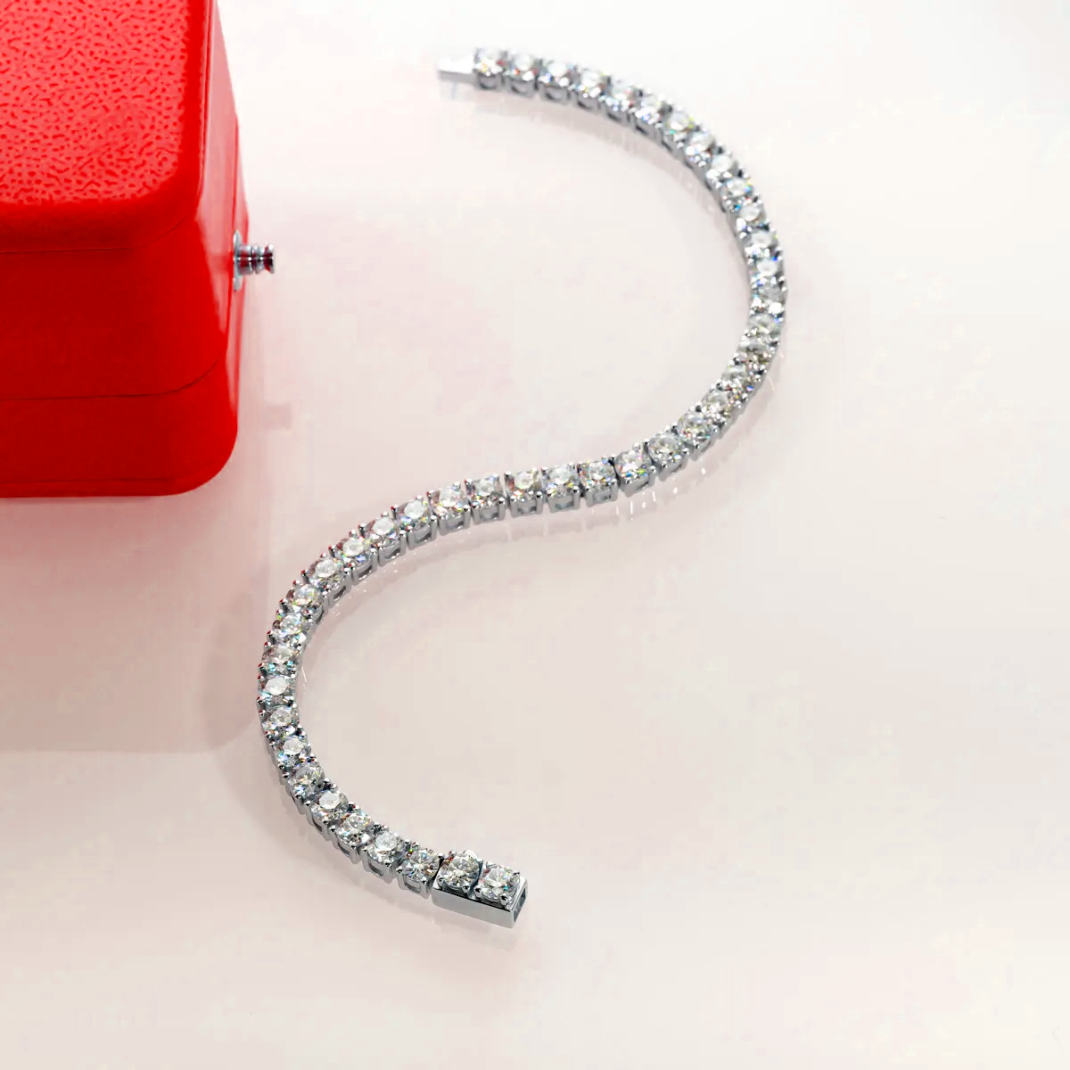 Bracelet Riviera Moissanite 4.0 mm