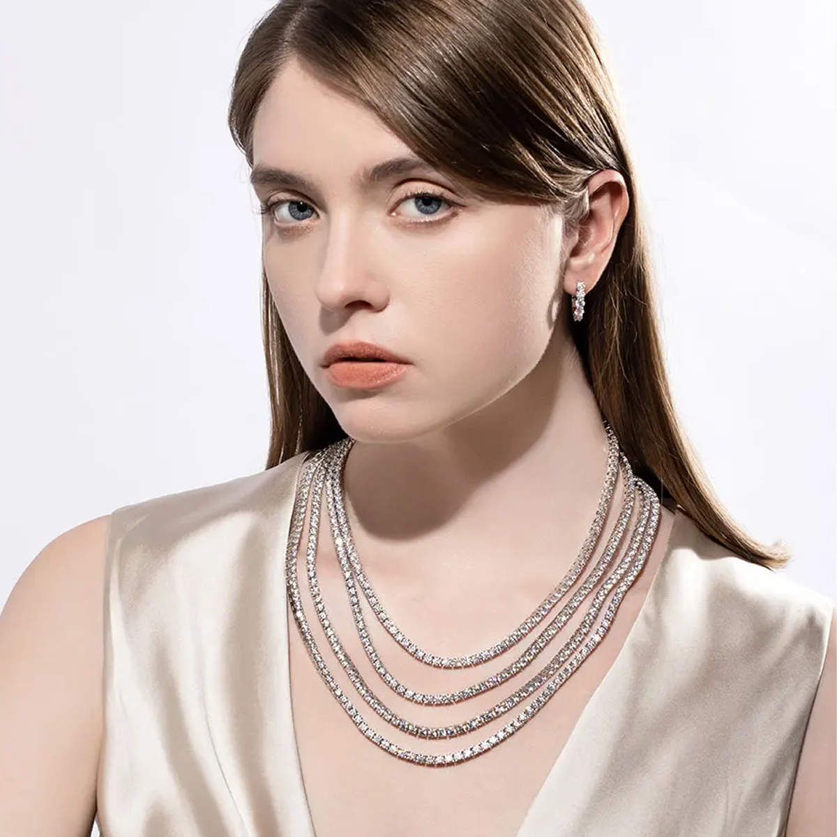 Collier Riviera Moissanite 4.0 mm
