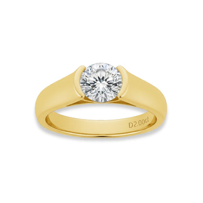 Bague Solitaire Moissanite Clair de Lune