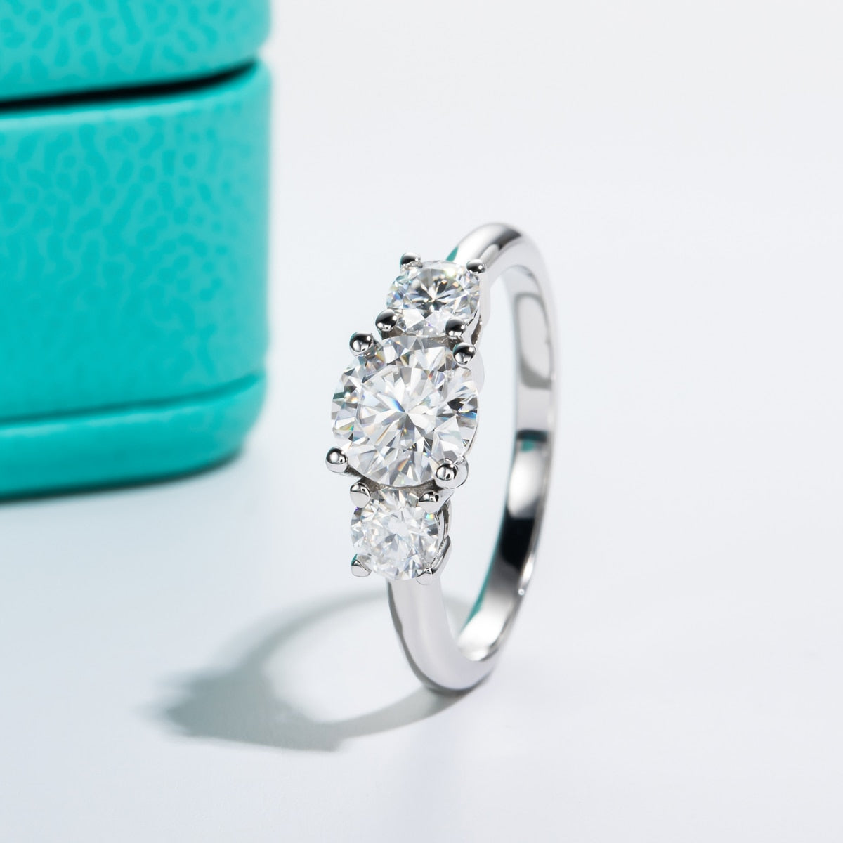 Anel Triplo Brilho Moissanite - Loratta