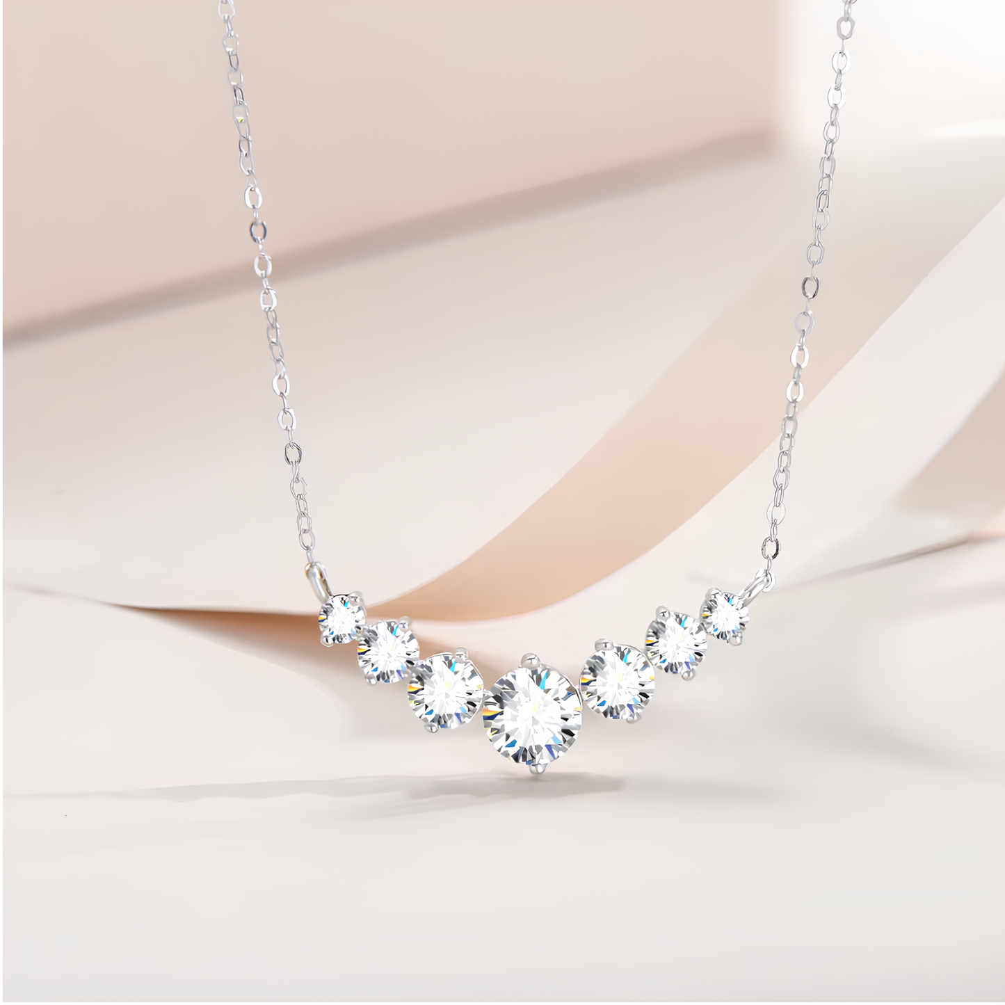 Collier Starlight en moissanite