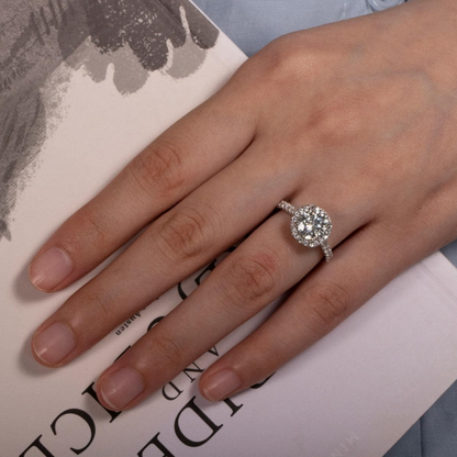 Bague Couronne Moissanite Brillante