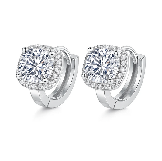 Boucle d'oreille Serene Brilliance Moissanite