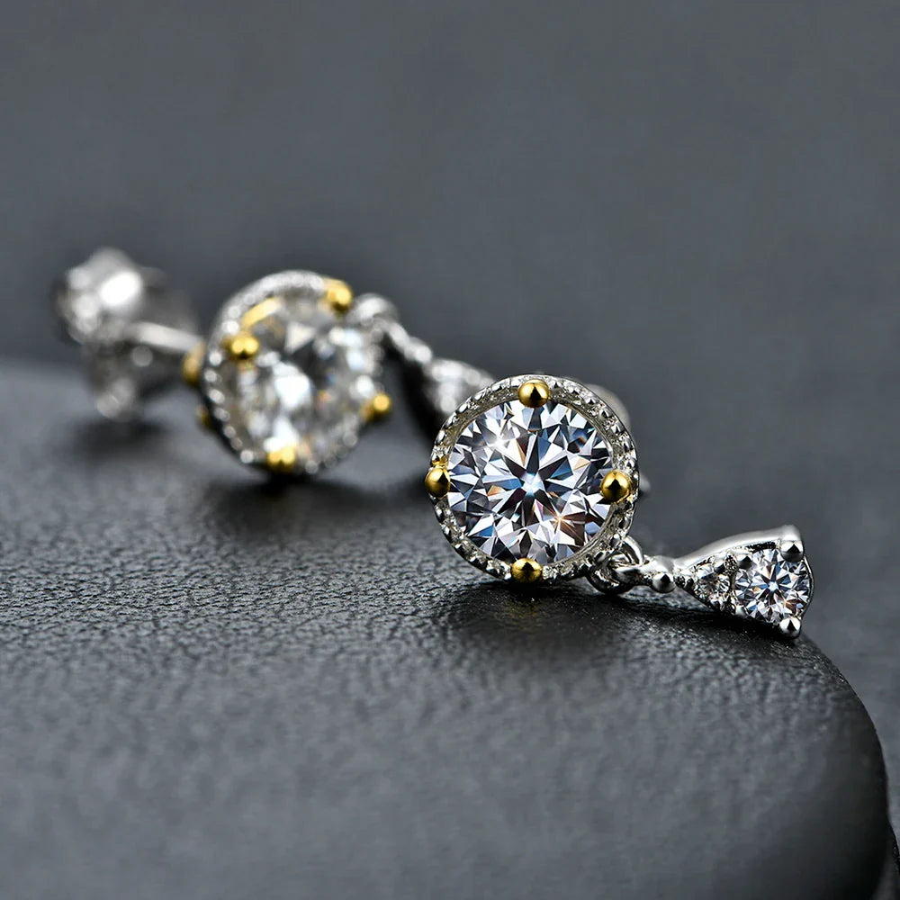 Brinco Pedra Celestial Moissanite - Loratta 