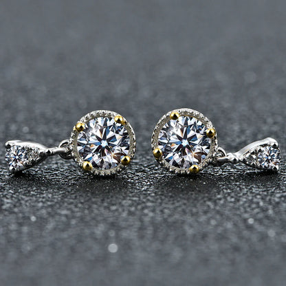 Brinco Pedra Celestial Moissanite - Loratta 