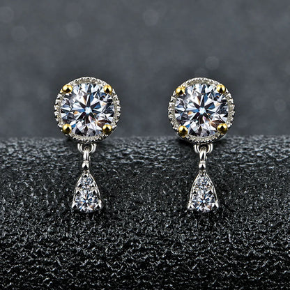 Brinco Pedra Celestial Moissanite - Loratta 