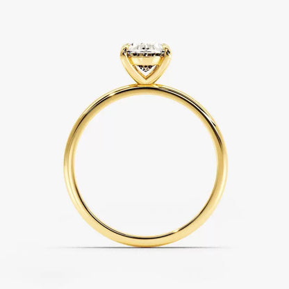 Bague ovale Elegance en moissanite