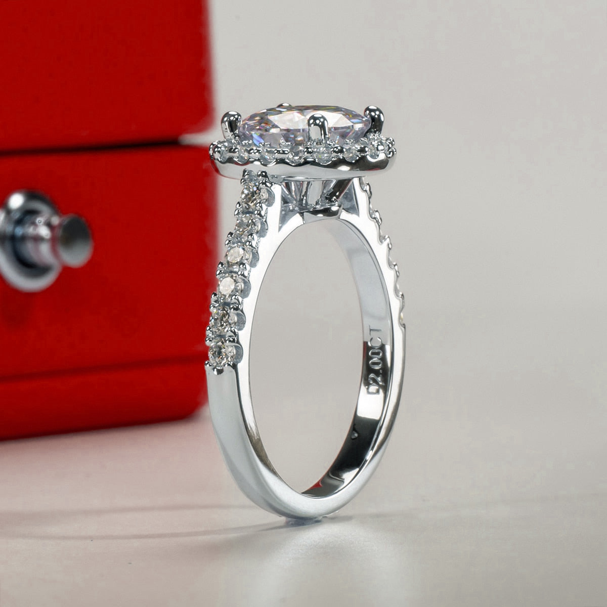 Bague Couronne Moissanite Brillante