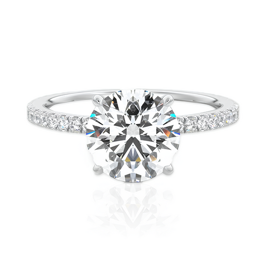 Bague Couronne de Lumière Moissanite