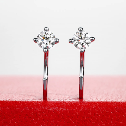 Boucle d'oreille à point lumineux plaquée or 18 carats