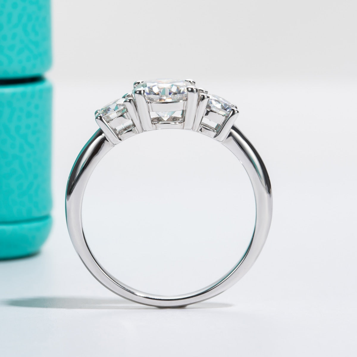 Anel Triplo Brilho Moissanite - Loratta