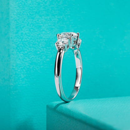 Anel Triplo Brilho Moissanite - Loratta