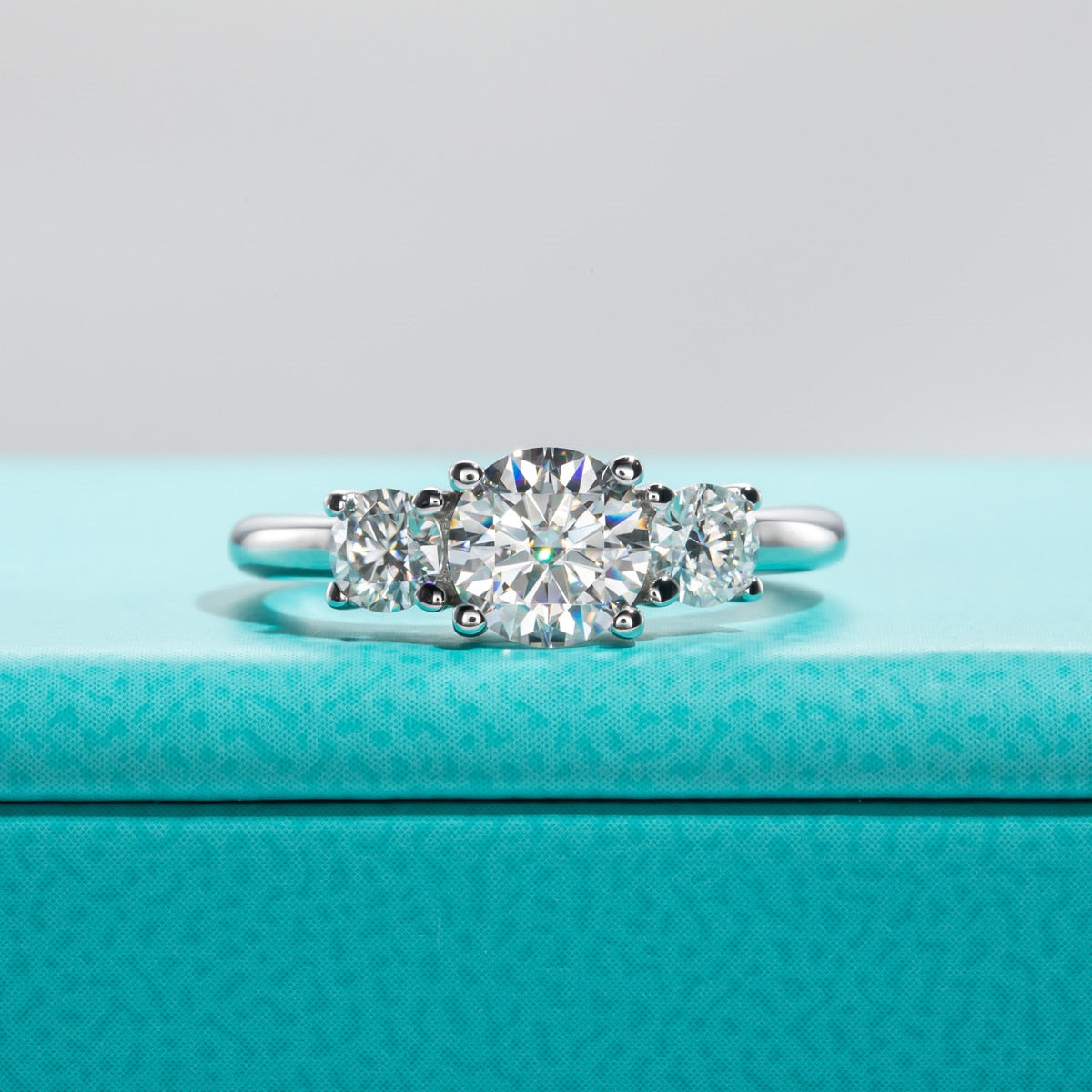 Anel Triplo Brilho Moissanite - Loratta