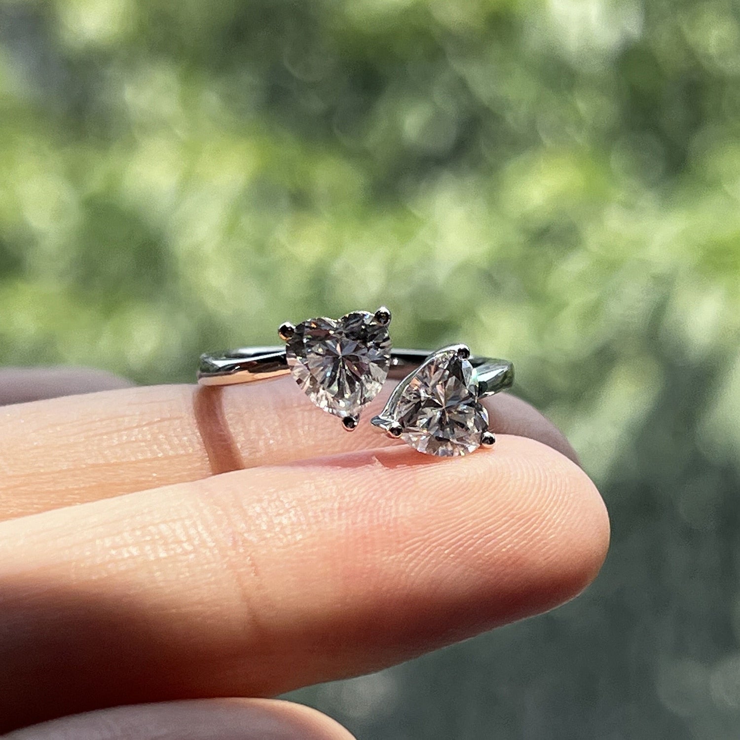 Anel Laço de Amor Moissanite - Loratta 