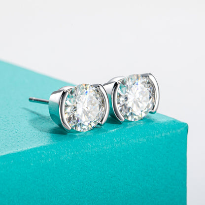 Brinco Ponto de Luz Moissanite - Loratta 