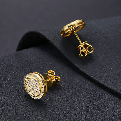 Brinco Centelha Moissanite em Prata Folheado à Ouro 18k - Loratta 