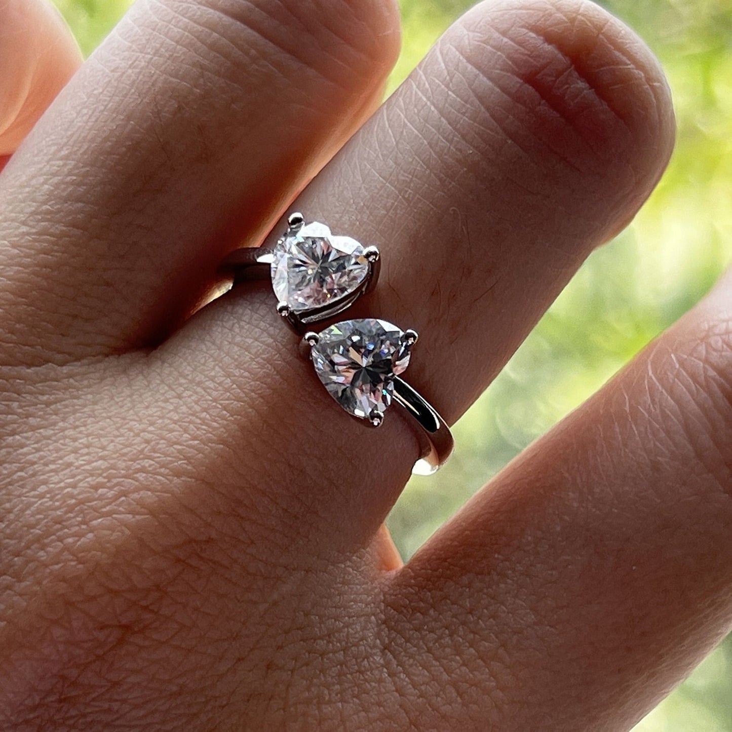 Anel Laço de Amor Moissanite - Loratta 