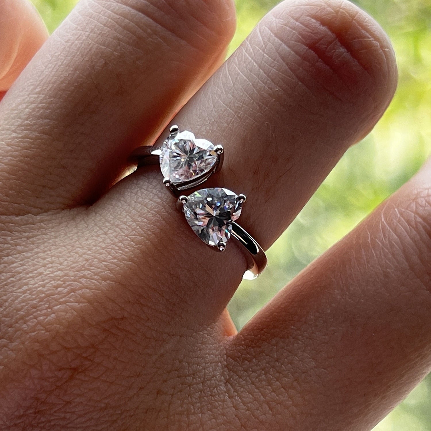 Anel Laço de Amor Moissanite - Loratta 